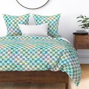 Cheerful Checks - Colorful Ombre Checkered Pattern