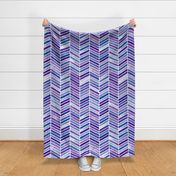 Chevron Watercolor Edge of Earth Large 