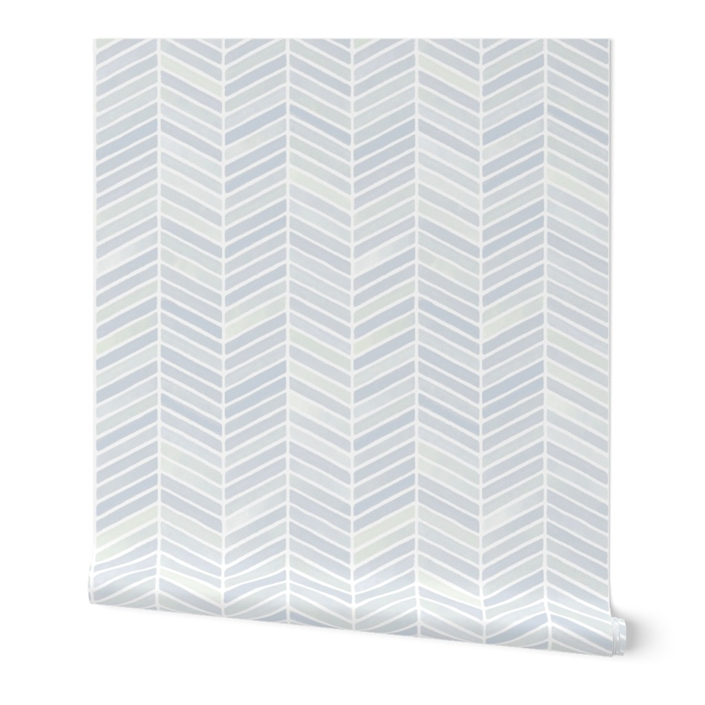 Chevron Watercolor Blizzard Medium 