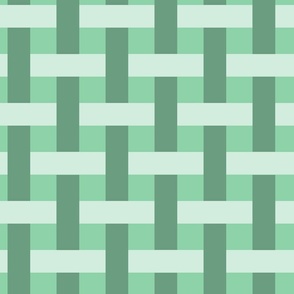 Basketweave Checks Jade Large