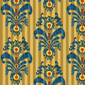 Tapestry Ikat on Stripes