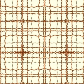 Twisted Chains on a Wavy Grid