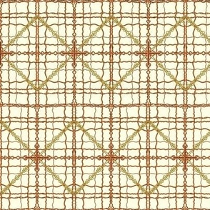 A Lattice of Twisted Golden Chains