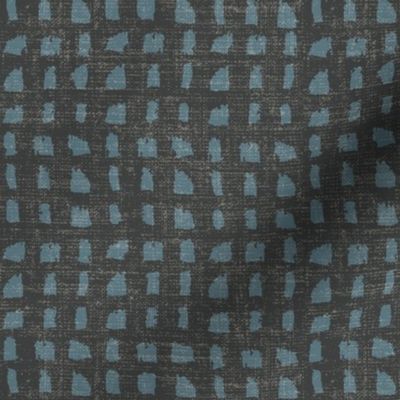 Autumn Check - Slate Blue - Medium