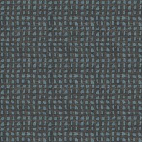 Autumn Check - Slate Blue - Medium