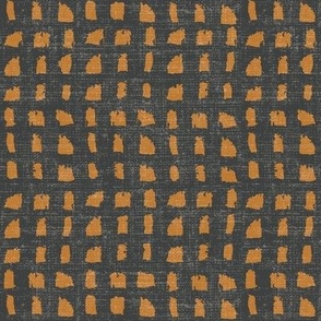 Autumn Check - Rust Orange Burnt Sienna - Medium