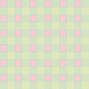 Cheerful Checks Plaid 50s inspired color palette