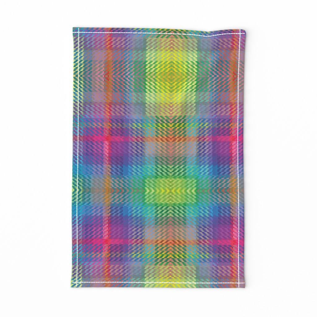 Pixel Rainbow Check | "Rainbow Kryptonite" by PXL NYC