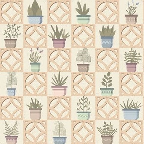 Checkered plant wall-medium scale