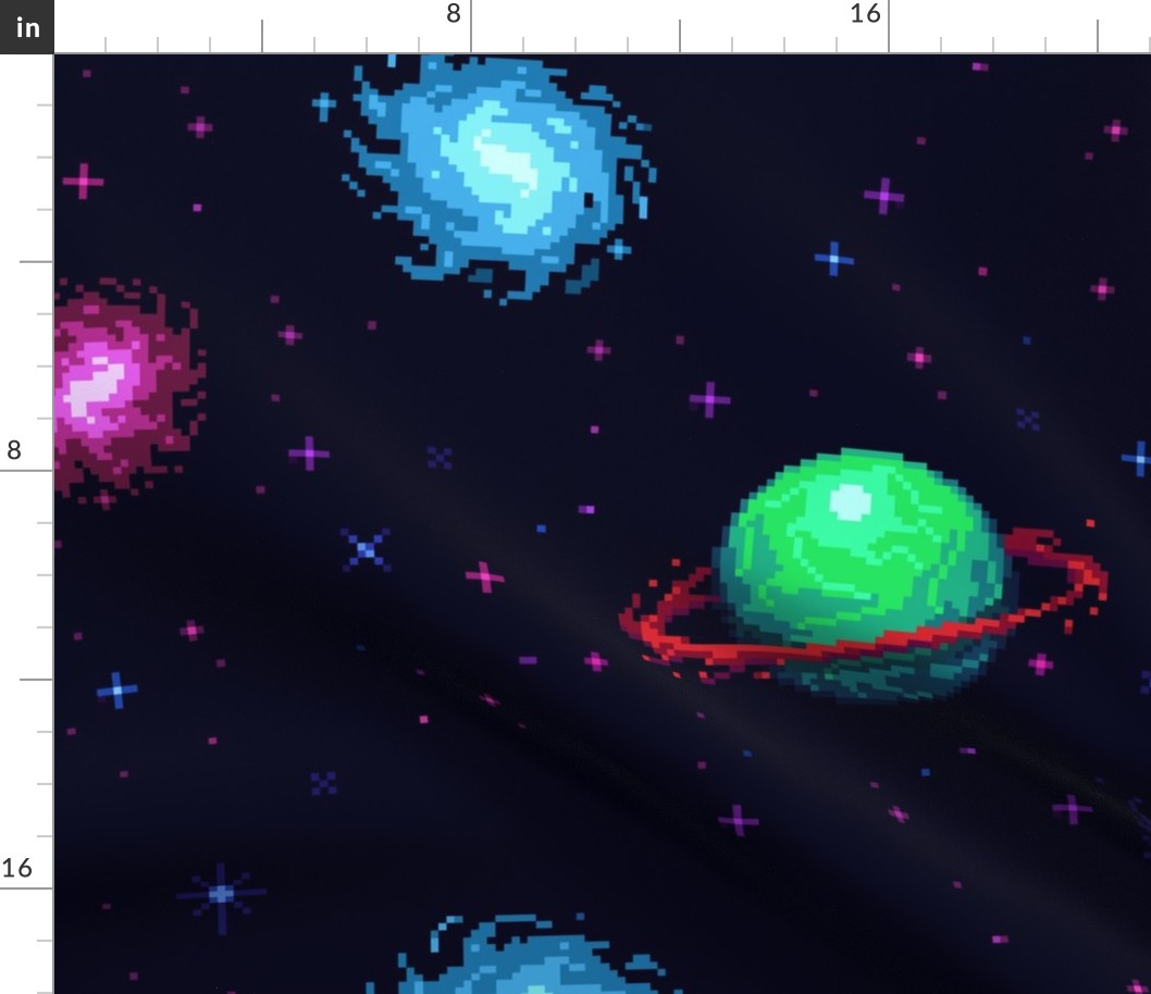 Pixel Planets & Nebula | "Nebulous" by PXL NYC