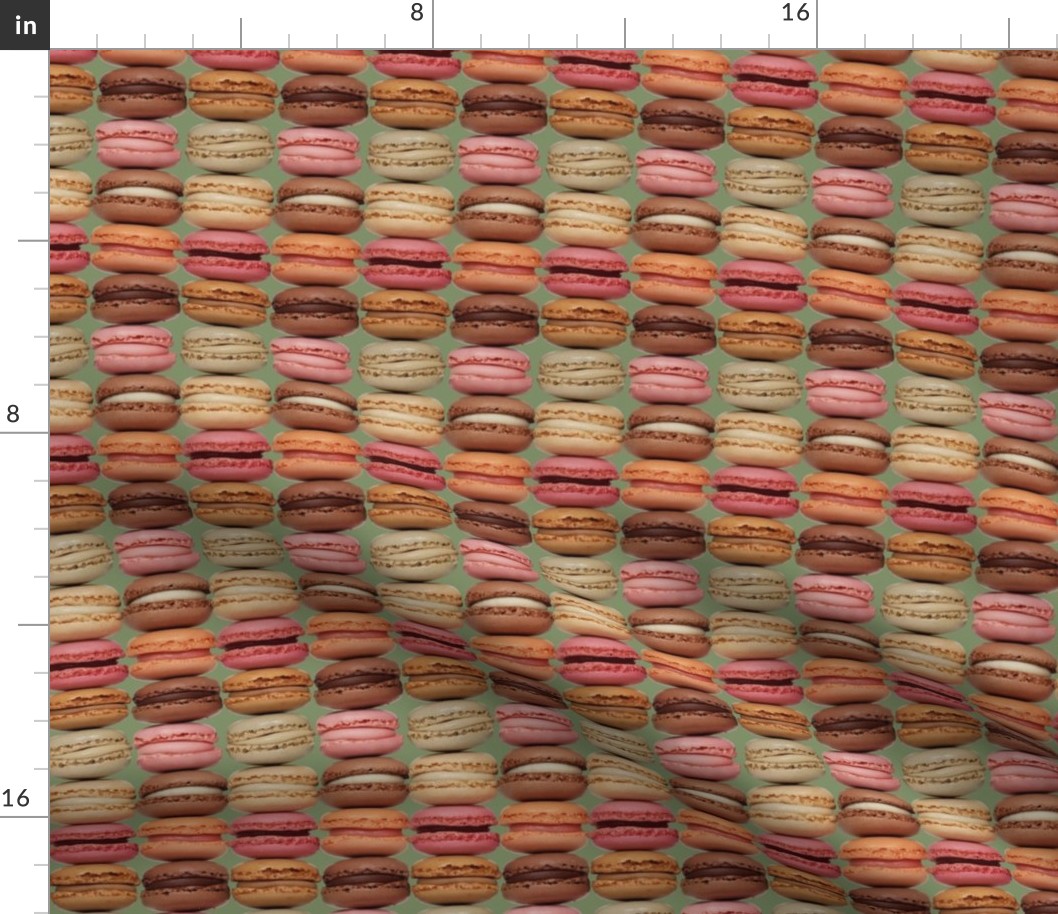 Stylish Geometric Macarons in Popular '70s Colors