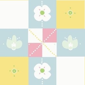 Sweet Pastel Cheerful Check.