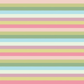 Cheerful Horizontal Stripes - Small Scale