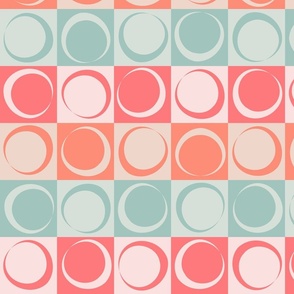 coral and mint background designs