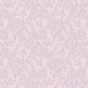 Roses Lilac Branch // Normal Scale // Light Pink Background // Small Leaves Branch // Nature Vibes