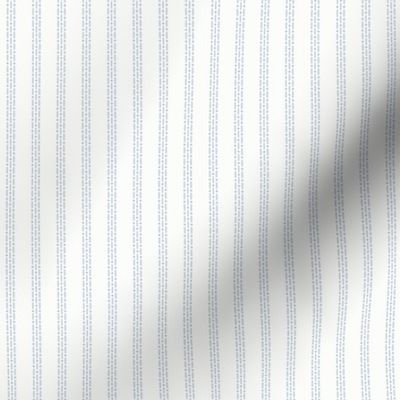 Nina Stripe: Chambray Blue & White Geometric Stripe