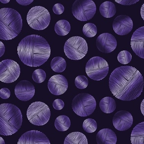 Metallic Purple Stripes and Dots