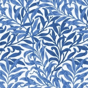 William Morris Willow Bough in Blue on White