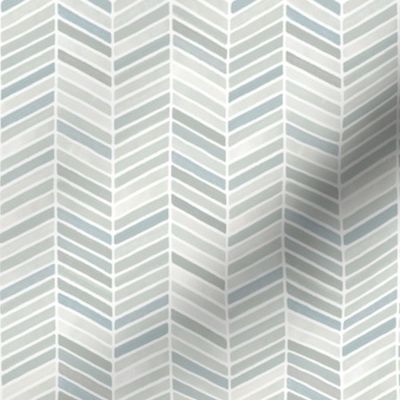 Chevron Watercolor Quiet Moments White Quasar Small 