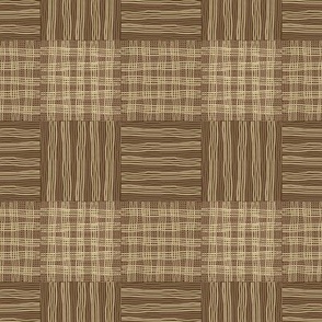 Corulia Weave  - Earth Rustic Gingham Dark