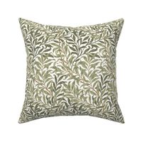 William Morris Willow Bough on White Background