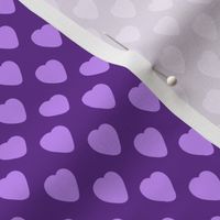 Bichon Love on Purple (hearts)