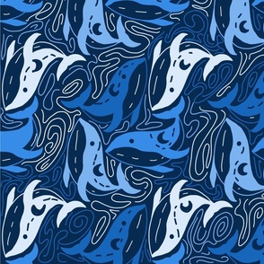 Monochromatic Blue whale 