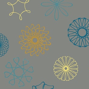 Spirograph on Pewter Gray