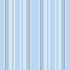 Blue Ocean Rose - Coordinating Stripe