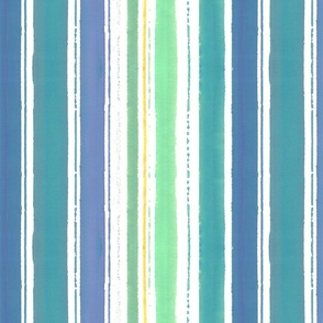 Harmony Stripes in blue and green_SizeL