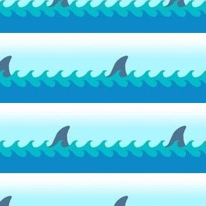 Shark Wave Blue Ocean