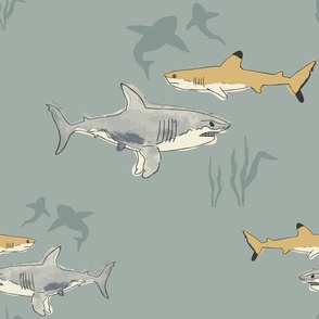 (Large) Shark Watch, Hand-Drawn