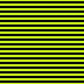 Halloween Holiday 1/2 inch Black and Slime Green Witch Stripes