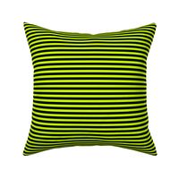 Halloween Holiday 1/4 inch Black and Slime Green Witch Stripes