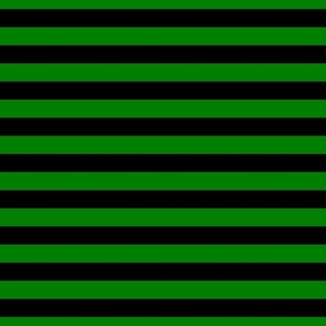 Halloween Holiday 1 inch Black and Alien Green Witch Stripes