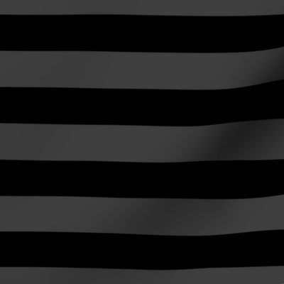 Halloween Holiday 1 inch Black and  Shadow Grey Witch Stripes
