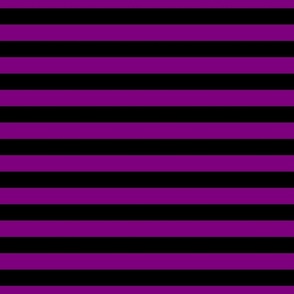 Halloween Holiday 1 inch Black and  Zombie Purple Witch Stripes