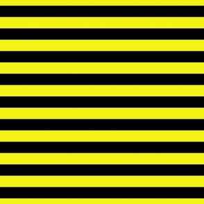 Halloween Holiday 1 inch Black and  Cats Eye Yellow  Witch Stripes