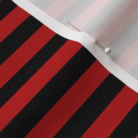 Halloween Holiday 1/4 inch Black and Blood Red Witch Stripes