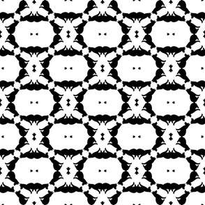 Dog Monochrome Design, Cute geometric dog pattern