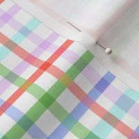 Cheerful Checks Christmas Gingham red Green blue small scale by Jac Slade