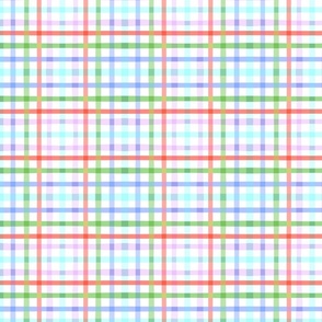 Cheerful Checks Christmas Gingham red Green blue small scale by Jac Slade