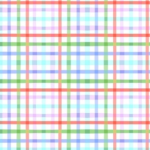 Cheerful Checks Christmas Gingham red Green blue Regular Scale by Jac Slade