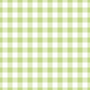 Lime Zest Gingham Plaid / Large