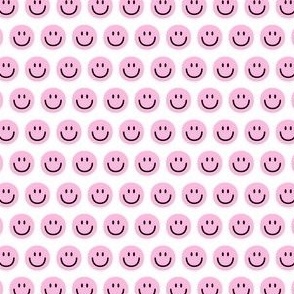 light pink happy face smiley guy half inch no outline