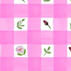 Rose check pink Be4