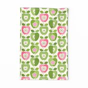 Gingham Apple Appliqués - Tea Towel/ Wall Hanging