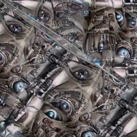 10 biomechanical brown blue eyes eyeballs cables wires demons aliens monsters body horror sci-fi science fiction futuristic machines Halloween scary horrifying morbid macabre spooky eerie frightening disgusting grotesque heavy metal death metal art surrea