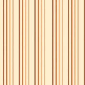 Groovy stripes in peach