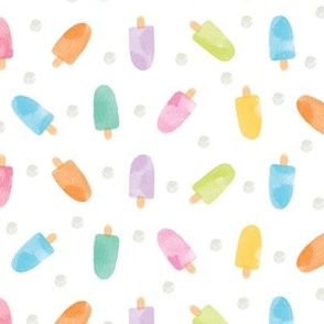 Watercolor Summer Popsicles - Multicolor